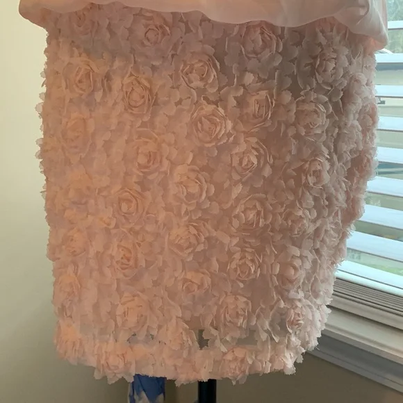 Beautiful mini dress sleeveless, pink pastel, size 6. In perfect condition. - Picture 6 of 12